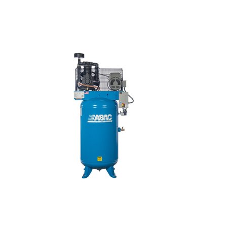 ABAC 5 HP 230 V Sngl Phase Two Stage 80 Gallon Vertical Air Compressor, No Magnetic Starter Required AB5-2180V4NS